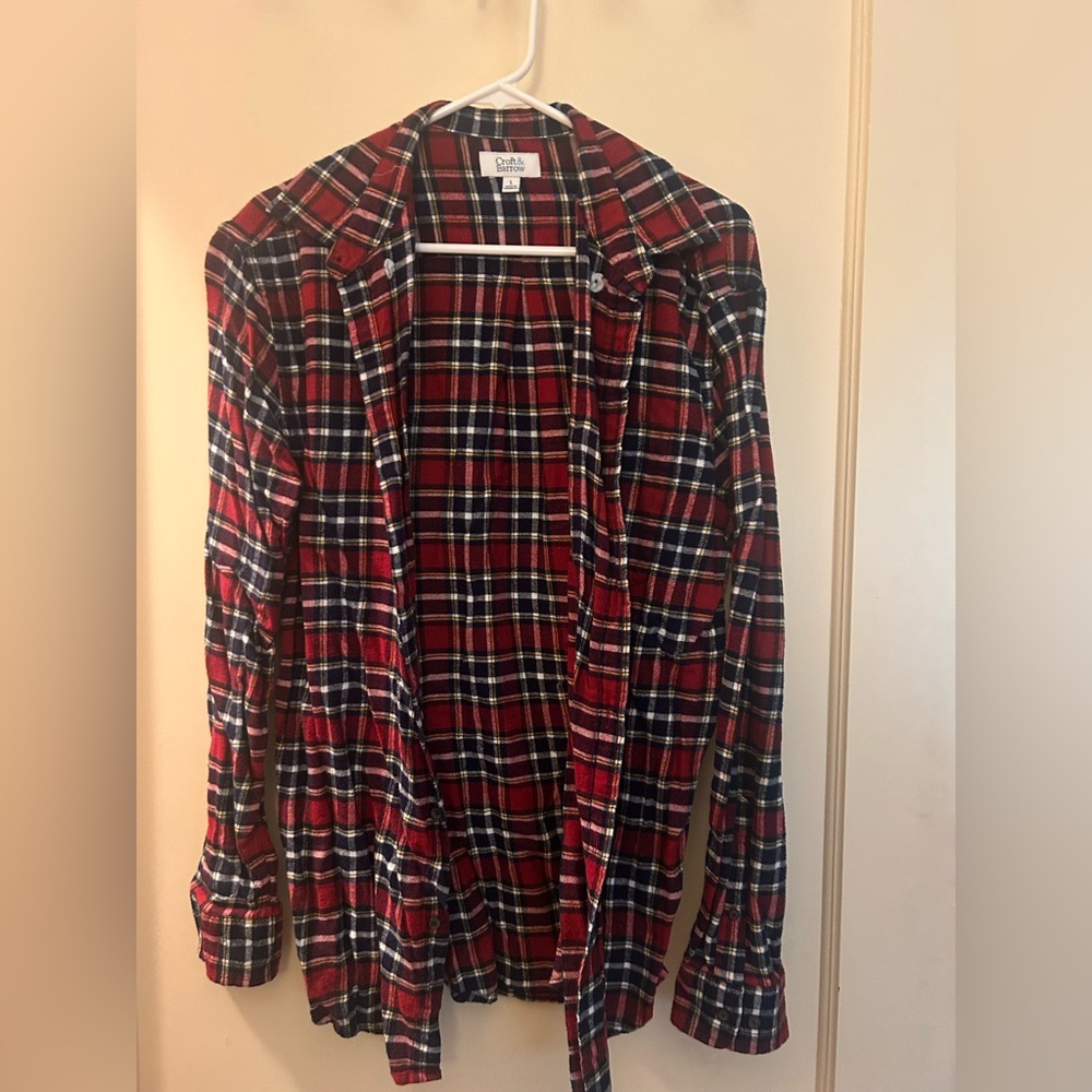 Croft & Barrow Red Plaid Shirt